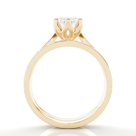 Marquise Yellow Gold Bridal Engagement and Wedding Bands Ring Sets