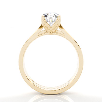 Pear Yellow Gold Bridal Set Engagement Rings