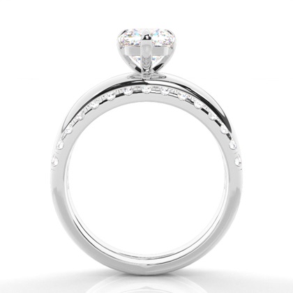 Cushion Bridal Diamond Engagement and Wedding Ring Sets