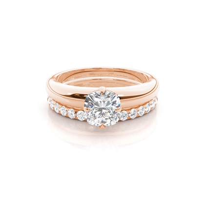Cushion Bridal Diamond Engagement and Wedding Ring Sets