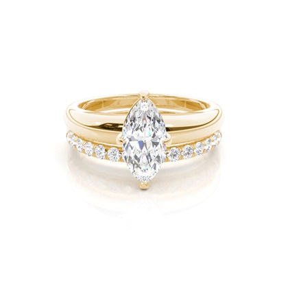 Marquise Bridal Diamond Engagement and Wedding Ring Sets