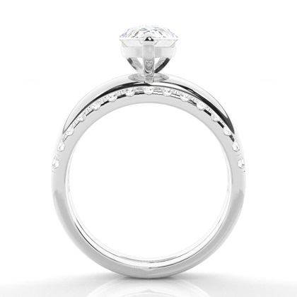 Tropfen Ringsets Verlobungsringe