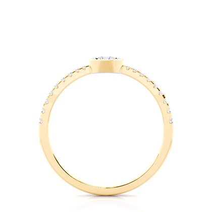 Yellow Gold Dainty Engagement Rings