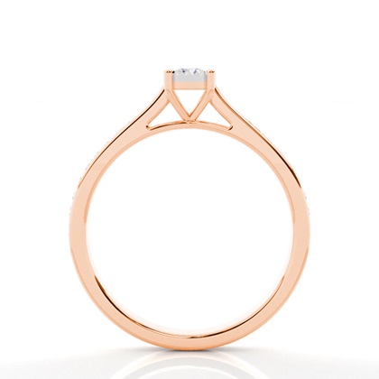 Rose Gold Dainty Engagement Rings