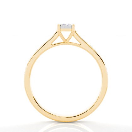 Yellow Gold Dainty Engagement Rings