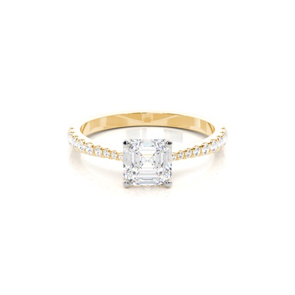 Mixed Metal Diamond Engagement rings
