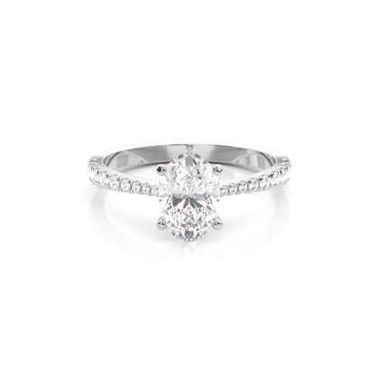 Oval Cut Diamond Rings