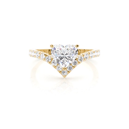 Prong Round Side Stone Diamond Ring