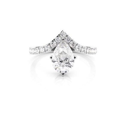 Pear Shaped Diamond Engagement Rings