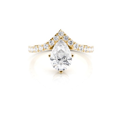 Pear Shaped Diamond Engagement Rings