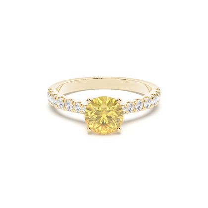 Yellow Gold Yellow Diamond Engagement Rings