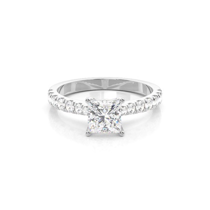 White Gold Solitaire Engagement Rings