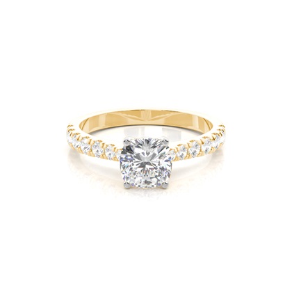 Mixed Metal Diamond Engagement rings