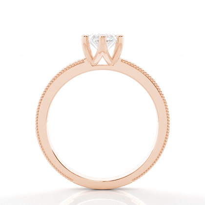 Marquise Rose Gold Side Stone Diamond Rings