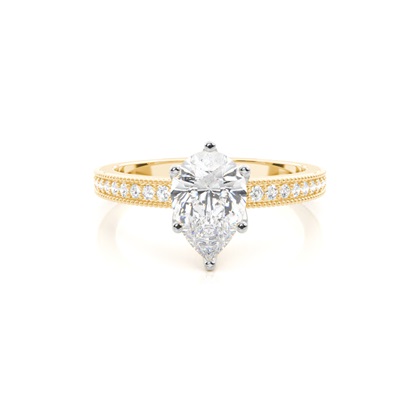 Mixed Metal Diamond Engagement rings