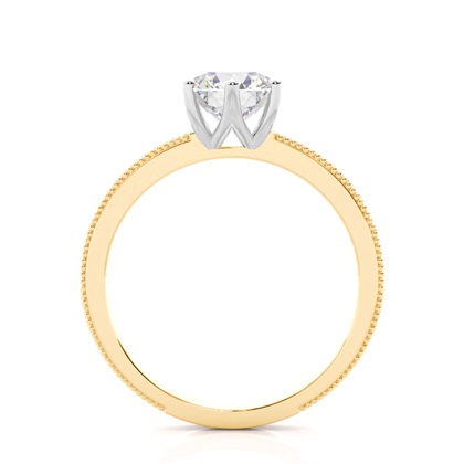 2.00 Carat Mischmetalle Seitensteine Verlobungsringe