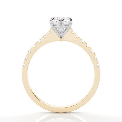 Marquise Schliff Mischmetalle Diamantringe