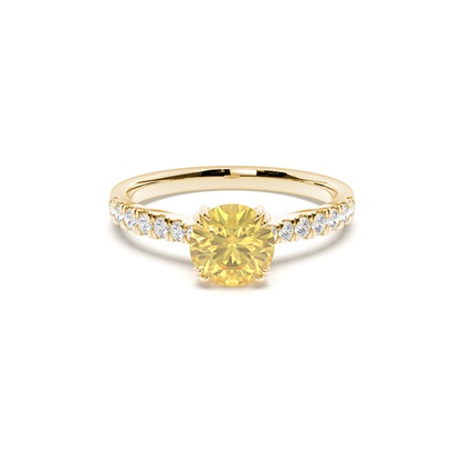 Yellow Gold Yellow Diamond Engagement Rings