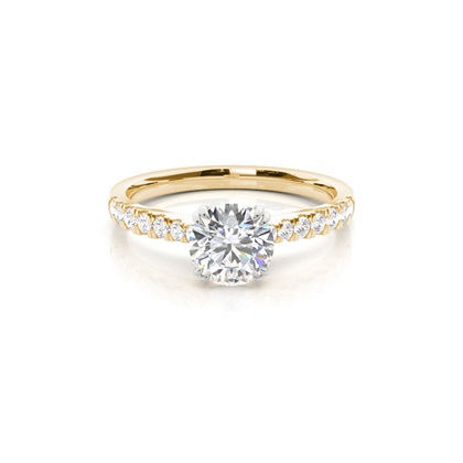 Mixed Metal Diamond Engagement rings