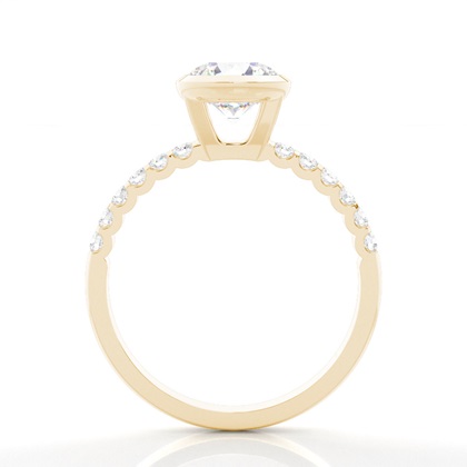 Yellow Gold Side Stone Engagement Rings