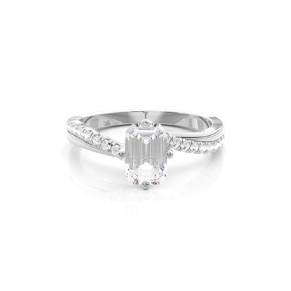 Emerald-Cut Diamond Rings
