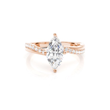 Rose Gold Diamond Engagement Rings