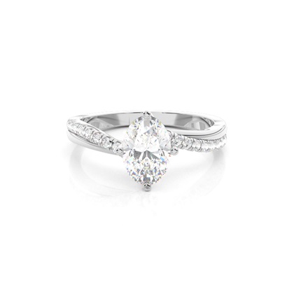 Oval Cut Diamond Rings
