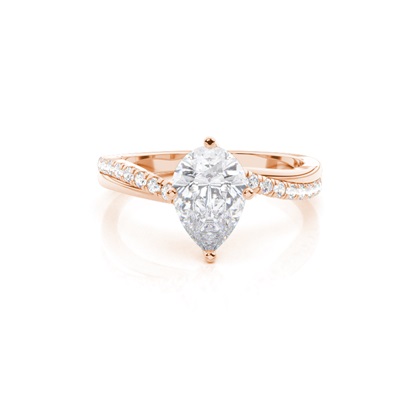 Prong Round Side Stone Moissanite Engagement Ring