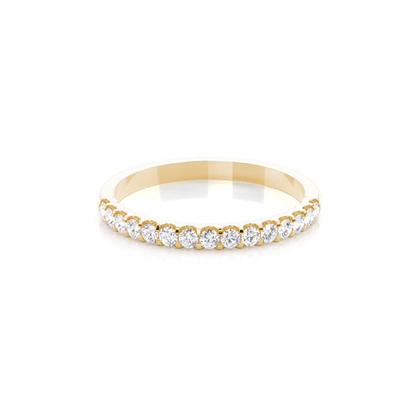 Prong Setting Half Eternity Diamond Ring