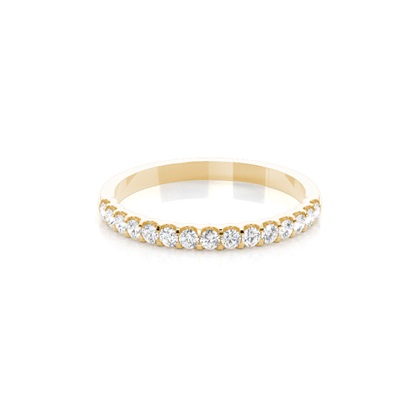 Yellow Gold Eternity Diamond Rings