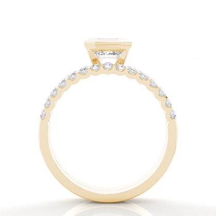 3.00 Carat Yellow Gold Bridal Set Engagement Rings