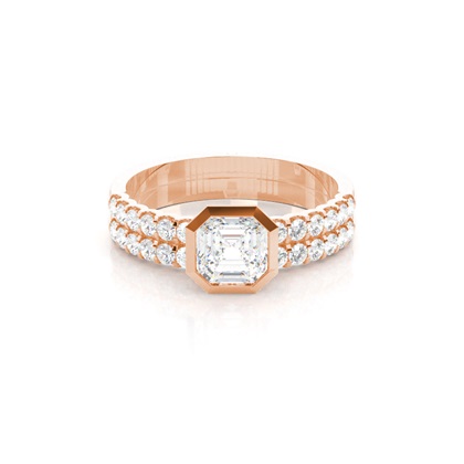 Asscher Diamond Engagement Rings