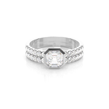 Asscher Diamond Engagement Rings