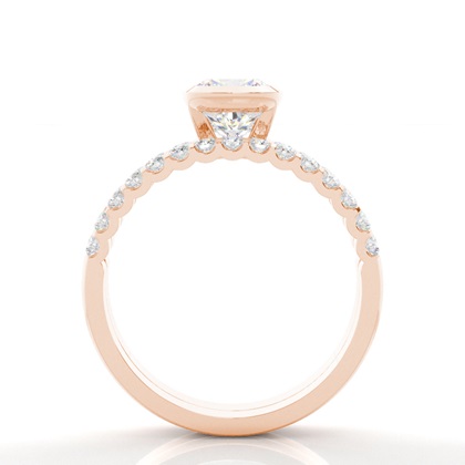 3.00 Carat Rose Gold Bridal Engagement and Wedding Bands Ring Sets