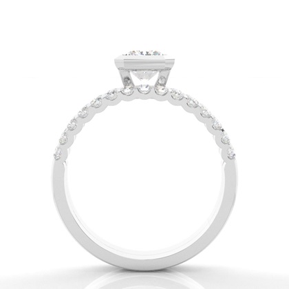 Radiant Bridal Set Engagement Rings