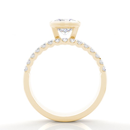Yellow Gold Bridal Set Diamond Engagement Rings