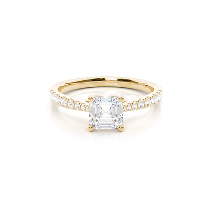 Asscher Diamond Rings