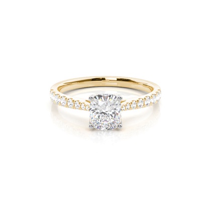 Mixed Metal Diamond Engagement rings