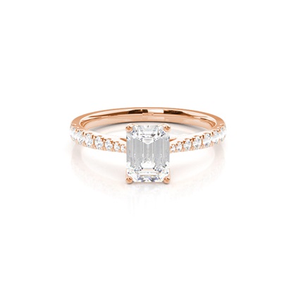 Emerald Cut Diamond Engagement Rings