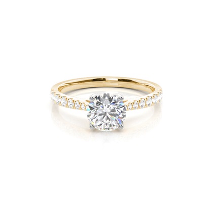 Mixed Metal Diamond Engagement rings