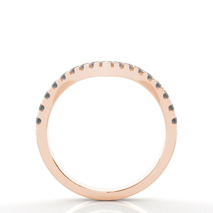 Schwarzes rautenförmiges Damenstirnband mit Komfortpassform