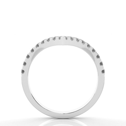 Schwarzes rautenförmiges Damenstirnband mit Komfortpassform