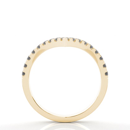 Schwarzes rautenförmiges Damenstirnband mit Komfortpassform