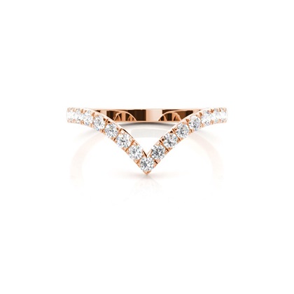 Rose Gold Diamond Wedding Rings