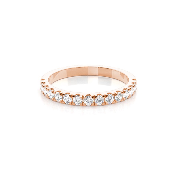 Studded Slight Comfort Fit Diamond Wedding Band