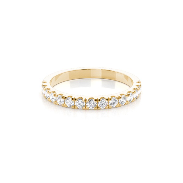 Studded Slight Comfort Fit Diamond Wedding Band