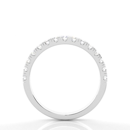 Studded Slight Comfort Fit Diamond Wedding Band
