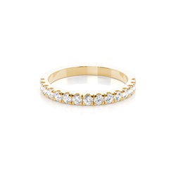 Studded Slight Comfort Fit Diamond Wedding Band