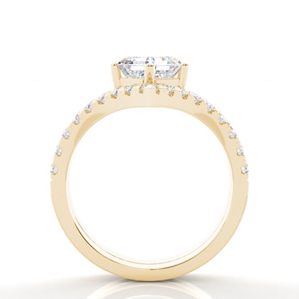3.00 Carat Yellow Gold Bridal Set Engagement Rings