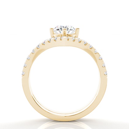 3.00 Carat Yellow Gold Bridal Set Engagement Rings